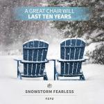 Navy Blue Adirondack Chairs Set of 2