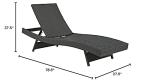 Modway Sojourn Outdoor Wicker Chaise Loungebeige