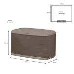 Rubbermaid Medium Outdoor Storage Deck Box, 73 Gal
