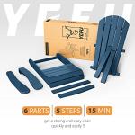 Navy Blue Adirondack Chairs Set of 2