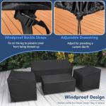 Heavy Duty Waterproof Patio Furniture Cover Set