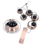 ASTARIN Red Copper Wind Chimes with 5 Bells