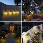 ROSHWEY Solar Lanterns 2 Pack - Outdoor Decor