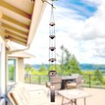 ASTARIN Red Copper Wind Chimes with 5 Bells