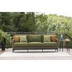 Vintage Outdoor Resin Wicker Sofa with Cushions