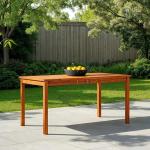 Walker Edison 34-Inch Brown Outdoor Dining Table