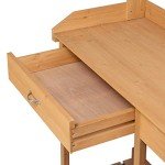 Yaheetech Outdoor Garden Potting Bench with Sink