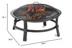 Endless Summer Brushed Copper Outdoor Firebowl