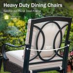 PHI VILLA 9-Piece Outdoor Dining Set with Swivel Chairs