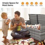 VINGLI 40 Gallon Outdoor Storage Bench with Cushion