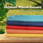 Set of 2 Turquoise Outdoor Pillow Covers 18x18