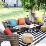 Set of 2 Turquoise Outdoor Pillow Covers 18x18