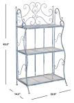 SAFAVIEH Torus 3-Tier Outdoor Shelf in Blue