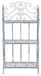 SAFAVIEH Torus 3-Tier Outdoor Shelf in Blue