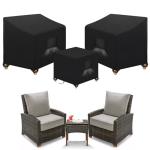 3 Piece Outdoor Patio Furniture Cover Set