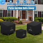 3 Piece Outdoor Patio Furniture Cover Set