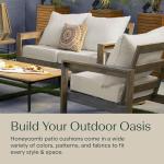 Almond Textured Outdoor Deep Seat Chair Cushion