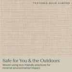 Almond Textured Outdoor Deep Seat Chair Cushion