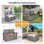 VINGLI 40 Gallon Outdoor Storage Bench with Cushion