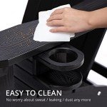 Set of 4 Black Adirondack Chairs with Cup Holders