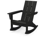 Polywood Modern Adirondack Rocking Chair - Black