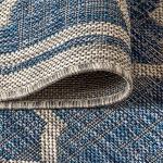 Navy/Gray Moroccan Trellis 8x10 Area Rug