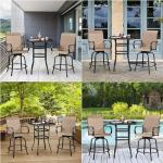 Yaheetech Black High Top Patio Bar Table