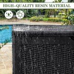 Large Black Outdoor Storage Box for Patio Items