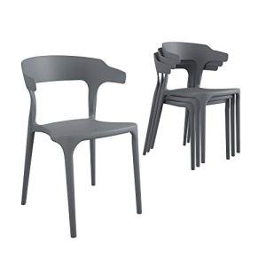 Novogratz Felix Stacking Dining Chairs, 4-Pack