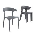 Novogratz Felix Stacking Dining Chairs, 4-Pack
