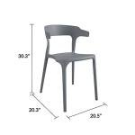 Novogratz Felix Stacking Dining Chairs, 4-Pack