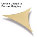 12' Triangle Sun Shade Sail for Patios