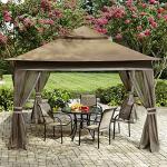 MASTERCANOPY 13x13 Brown Pop Up Gazebo