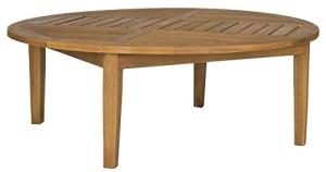 Danville Teak Brown Round Outdoor Table