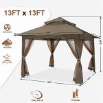 MASTERCANOPY 13x13 Brown Pop Up Gazebo