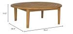 Danville Teak Brown Round Outdoor Table