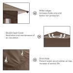 MASTERCANOPY 13x13 Brown Pop Up Gazebo