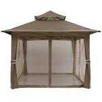 MASTERCANOPY 13x13 Brown Pop Up Gazebo