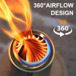 Portable 7-Inch Stainless Steel Tabletop Fire Pit