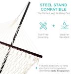 2-Person Outdoor Woven Cotton Hammock, Carrying Case