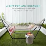 2-Person Outdoor Woven Cotton Hammock, Carrying Case