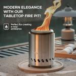 Portable 7-Inch Stainless Steel Tabletop Fire Pit