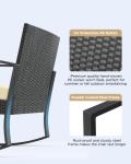 3-Piece Outdoor Rocking Bistro Set with Table