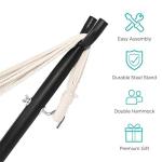 Double Hammock with Stand for Indoor/Outdoor Use