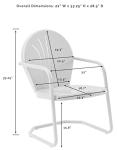 Crosley Griffith Retro Metal Outdoor Dining Chair