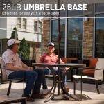 26 lb Cast Stone Umbrella Base in Bronze