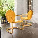 Crosley Griffith Retro Metal Outdoor Dining Chair