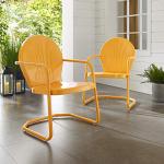 Crosley Griffith Retro Metal Outdoor Dining Chair