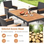 7-Piece Outdoor Dining Set with Umbrella Hole