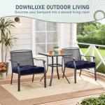 Downluxe Waterproof Patio Chair Cushions, Set of 2